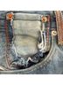 Heron Preston 100% Cotton Blue Jeans Size 26 waist - photo 11