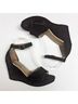 Cordani 100% Suede Solid Black Sandals Size 7 1/2 - photo 9