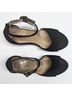 Cordani 100% Suede Solid Black Sandals Size 7 1/2 - photo 5