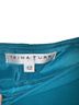 Trina Turk 70% Polyester 24% Viscose 6% Elastane 100% Polyester Solid Teal Fleece Pants Size 12 - photo 3