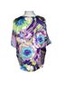 Jonathan Martin 100% Polyester Tie-dye Multi Color Short Sleeve Blouse Size S - photo 2