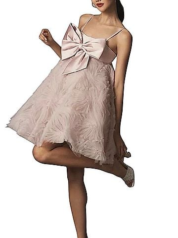 Mac Duggal Mac Duggal Bow Front Tulle Mini Dress NWT $698 20583 Cocktail Dress (view 1)