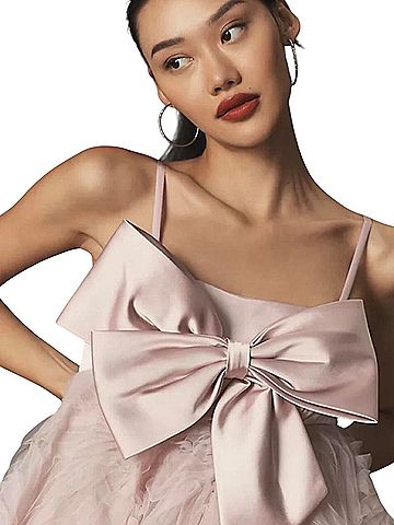 Mac Duggal Mac Duggal Bow Front Tulle Mini Dress NWT $698 20583 Cocktail Dress (view 2)