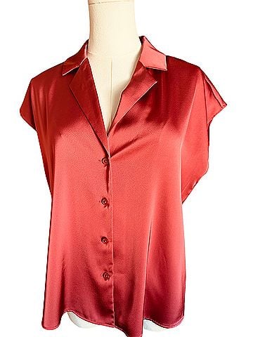 Halogen Short Sleeve Button-Down Shirt (view 1)