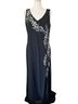 Alex Evenings 100% Polyester Floral Black Cocktail Dress Size 14 - photo 1