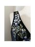 Alex Evenings 100% Polyester Floral Black Cocktail Dress Size 14 - photo 5