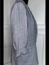 Tahari 100% Linen Stripes Blue White Blazer Size M - photo 7