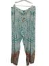 Johnny Was Graphic Paisley Blue Orange Casual Pants Size XL - photo 1