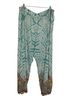 Johnny Was Graphic Paisley Blue Orange Casual Pants Size XL - photo 2