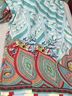 Johnny Was Graphic Paisley Blue Orange Casual Pants Size XL - photo 9