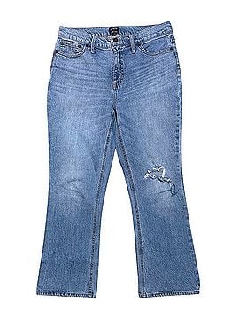 J. Crew x Dauphinette High Rise Flare Crop Jeans (view 1)