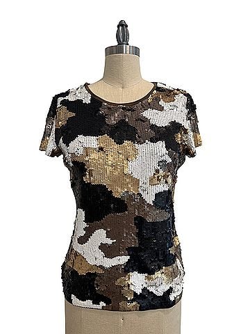 Michael Kors Short Sleeve Blouse (view 1)