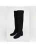 Zara 100% Leather Solid Black Boots Size EU 38 - photo 3
