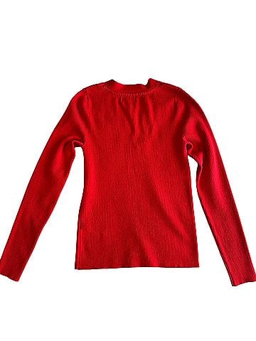 Maeve Thea Ribbed Knit V-Neck Pullover Sweater (view 2)