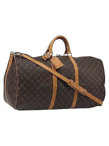 Louis Vuitton Keepall Bandoulière Monogram Brown Canvas Travel Bag Bag (view 1)