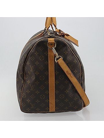 Louis Vuitton Keepall Bandoulière Monogram Brown Canvas Travel Bag Bag (view 2)