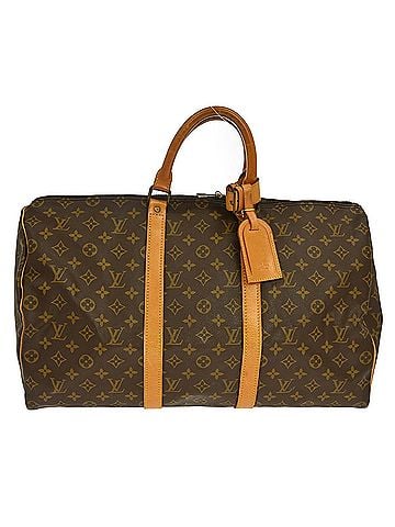 Louis Vuitton Keepall Monogram Brown Canvas Travel Bag Bag (view 1)