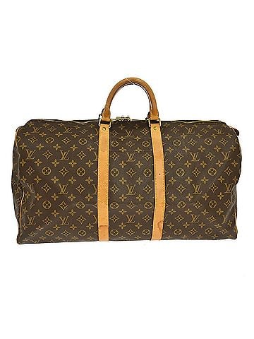 Louis Vuitton Keepall Monogram Brown Canvas Travel Bag Bag (view 1)