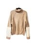 Victoria Beckham 100% Wool 65% Polyester 35% Cotton Color Block Tan Pullover Sweater Size M - photo 4