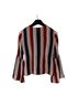 BCBGMAXAZRIA 100% Polyester Stripes Multi Color Long Sleeve Blouse Size XS - photo 2