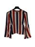 BCBGMAXAZRIA 100% Polyester Stripes Multi Color Long Sleeve Blouse Size XS - photo 1