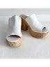 Lulus Solid Stripes White Mule/Clog Size 7 - photo 12