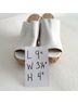 Lulus Solid Stripes White Mule/Clog Size 7 - photo 4