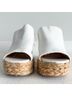 Lulus Solid Stripes White Mule/Clog Size 7 - photo 7