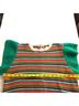THML Multi Color Short Sleeve Blouse Size L - photo 5