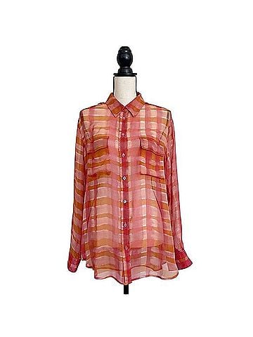 Equipment Long Sleeve Button-Down Shirt (view 1)