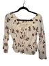 En Creme Floral White Multi Color Blouse Size S - photo 1