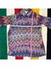By Design 100% Polyester Chevron-herringbone Multi Color Button-Down Shirt Size M - photo 7