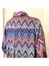 By Design 100% Polyester Chevron-herringbone Multi Color Button-Down Shirt Size M - photo 6