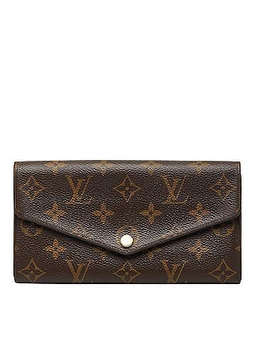 Louis Vuitton Louis Vuitton Monogram Portefeuille Sarah Long Wallet M60531 Brown Leather Women's LOUIS VUITTON (view 1)