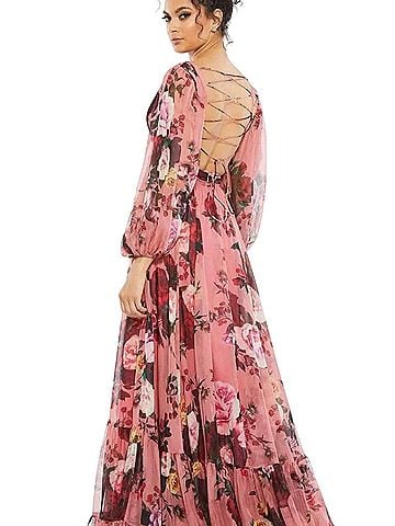 Mac Duggal Chiffon Gown Sz 2 $598 67946 NWT Cocktail Dress (view 2)