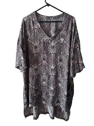 Melissa McCarthy Seven7 Short Sleeve Blouse (view 1)
