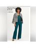CAbi Green Blue Casual Pants Size M - photo 3