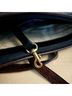Brahmin 100% Leather Solid Black Brown Leather Shoulder Bag One size - photo 6