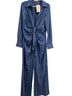 Choosy 100% Polyester Stripes Blue Jumpsuit Size 6 - photo 1