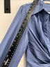 Choosy 100% Polyester Stripes Blue Jumpsuit Size 6 - photo 7
