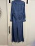 Choosy 100% Polyester Stripes Blue Jumpsuit Size 6 - photo 10