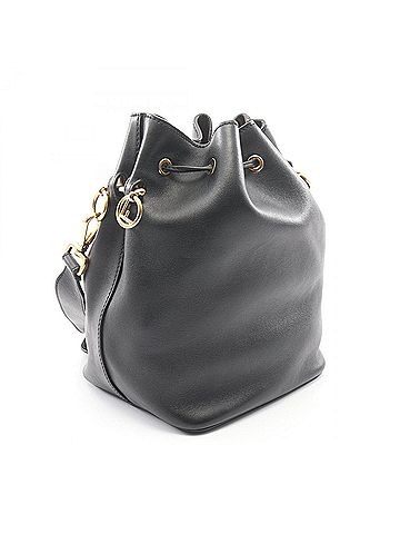 Fendi Fendi Montresor Drawstring Shoulder Bag Handbag Leather Women's Black 8BT298 (view 2)