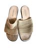 Cabin Creek 100% Fabric Solid Tan Sandals Size 9 - photo 1