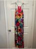 Nicole Miller 95% Polyester 5% Spandex 100% Polyester Floral Multi Color Pink Green Casual Dress Size M - photo 4