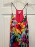 Nicole Miller 95% Polyester 5% Spandex 100% Polyester Floral Multi Color Pink Green Casual Dress Size M - photo 5