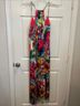 Nicole Miller 95% Polyester 5% Spandex 100% Polyester Floral Multi Color Pink Green Casual Dress Size M - photo 11