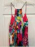 Nicole Miller 95% Polyester 5% Spandex 100% Polyester Floral Multi Color Pink Green Casual Dress Size M - photo 6