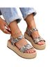 Steve Madden Snake Print Multi Color Sandals Size 8 - photo 2
