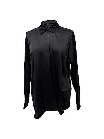 Victoria Beckham Victoria Beckham Button Down Blouse in Black Silk (view 1)