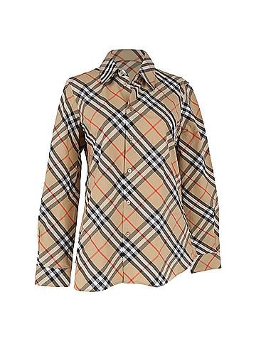 Burberry Burberry Vintage Check Shirt in Beige Cotton (view 1)